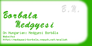 borbala medgyesi business card